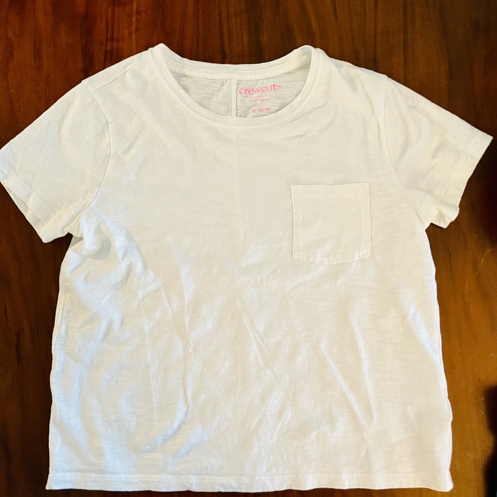 Crewcuts Kids Classic White Tee with Pocket